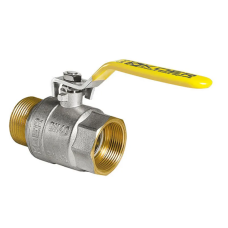 Кран шаровой KOER KR.215.G - 1 1/4" FM ГШВ YELLOW, ручка "рычаг" желтая (KR0125)