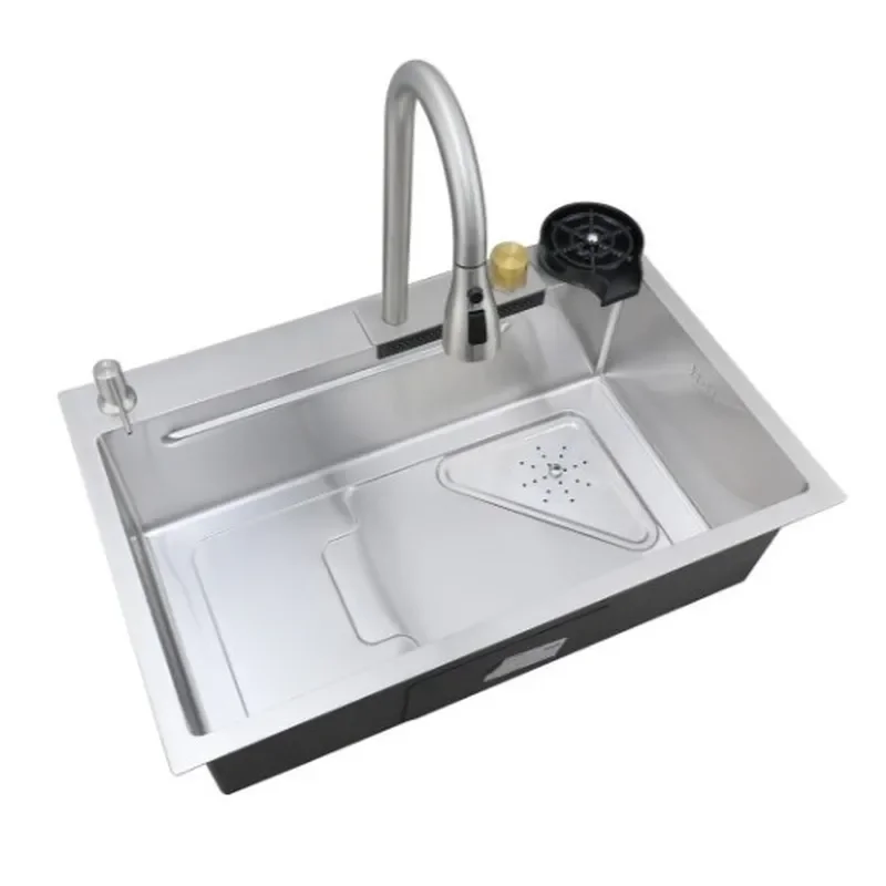 Мойка Mixxus Premium MH7246-SET-01.SUS304 со встроенным смесителем (MX1697)