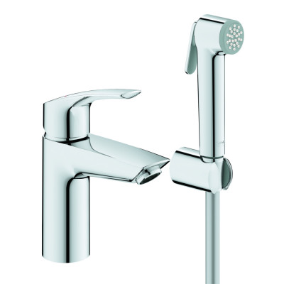 Змішувач для раковини з гігієнічним душем Grohe Eurosmart New (23124003)