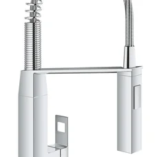 Смеситель для кухни с гибким изливом Grohe Eurocube (31395000)