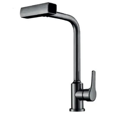 Смеситель для кухни Champion MOZ-014 GRAPHITE с выдвижной лейкой 4 режима из нержавеющей стали (CH6