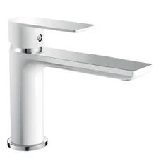 Смеситель для умывальника HAIBA ALEX 001 LONG WHITE-CHROME (HB9563)