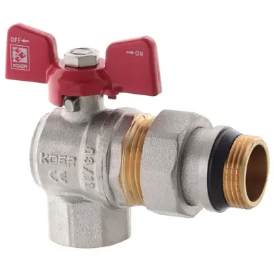 Кран с американкой 3/4" "антипротечка" (Koer KR.228-Gi) угловой (KR0194) Кран с американкой 3/4" "антипротечка" (Koer KR.228-Gi) угловой (KR0194)