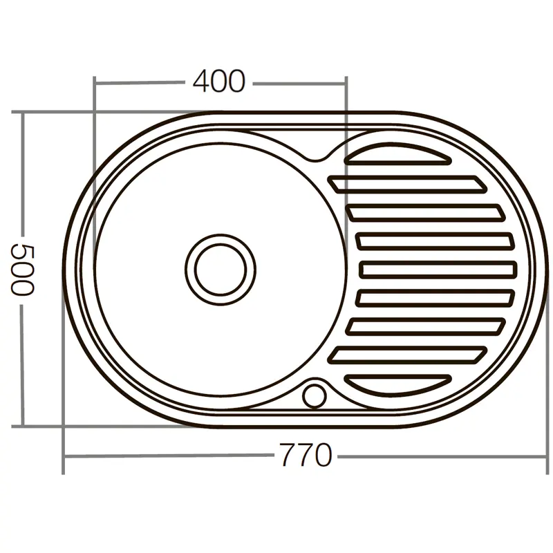 Мийка кухонна ZERIX Z7750-06-180E (satin) (ZX1594) Мийка кухонна ZERIX Z7750-06-180E (satin) (ZX1594)