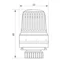Термоголовка для радіатора M30x1.5 KOER KR.1330 (KR2676)