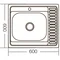 Мийка кухонна ZERIX Z6060L-06-160E (satin) (ZM0568)