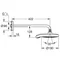 Верхний душ и душевой кронштейн 422 мм (белый) Grohe Power&Soul Cosmopolitan 190 (26172LS0)