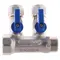 Коллектор с шаровыми кранами и фитингом Koer KR.1125-2 3/4”x2 ways (KR2835)
