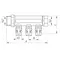 Коллектор с шаровыми кранами и фитингом Koer KR.1125-2 3/4”x2 ways (KR2835)