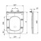 Сидение-крышка для унитаза Mixxus Premium SEAT COVER QUADRO-DIVERSE-2001 с микролифтом 448х357х37mm