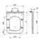 Сидение-крышка для унитаза Mixxus Premium SEAT COVER QUADRO-DIVERSE-2001 с микролифтом 448х357х37mm