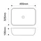 Раковина накладная Mixxus Premium DIVERSE-0112 WHITE-BLACK 455х325х135mm (MP6542)