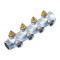 Коллектор вентильный с адаптером Koer KR.1127-4 - 1"x4 - 3/4 Ways (евроконус-плоскость) (KR4948)