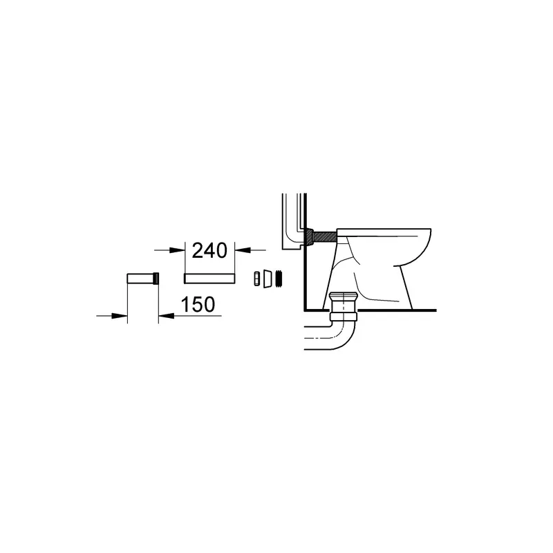 Впускной гарнитур Grohe (37102SH0) Впускной гарнитур Grohe (37102SH0)