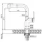 Смеситель для кухни с выдвижным изливом Koer KI-70021-02 (из нерж. стали) (Цвет нерж) (KR4798)