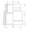 Муфта редукционная 1-1/4"x2" Koer KF.C1220 (KF0026)