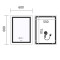 Зеркало Mixxus Premium FLASH MR21-60x80 (LED Touch, Anti-fog, димер, часы) (MP6617)