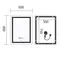 Зеркало Mixxus Premium FLASH MR21-60x80 (LED Touch, Anti-fog, димер, часы) (MP6617)