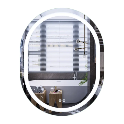 Зеркало Mixxus Premium ELLIPSE MV05-90x70-REVERSE (LED Touch, Anti-fog, димер (3-6,5kK)) (MP6644)