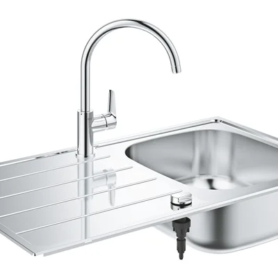 Комплект кухонної мийки і змішувача Grohe K200 (31562SD1)