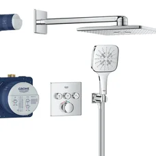 Душевая система скрытого монтажа на 3 выхода с термостатом Grohe Grohtherm SmartControl (34864000)