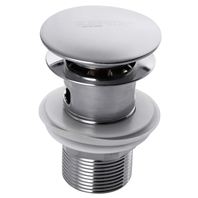 Донный клапан с переливом (кнопка) Zerix LR65-2 (ZX2638)