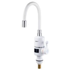 Проточный водонагреватель Zerix ELW06-EF-WHITE 3,3 kW с индикатором температуры, силиконовый излив,