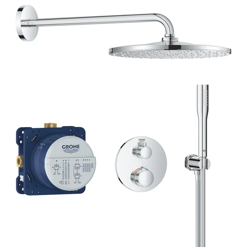 Система с термостатом скрытого монтажа из Rainshower Mono 310 Grohe Grohtherm Душевая (34869000)