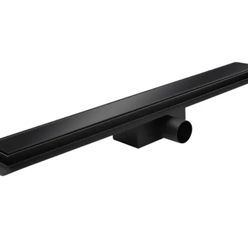 Душевой трап из нержавеющей стали Koer FD08-70x500-Glass Black 70x500мм из стекл. панелью (KR5139)