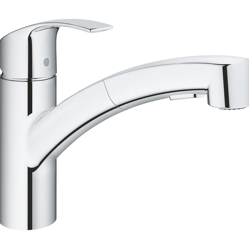 Змішувач для кухні з висувним виливом Grohe Eurosmart (30305000)