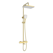 Душевая колонна Mixxus Premium VIRGO 009-J BRUSHED GOLD с термостатическим смесителем, 3 функции (M