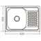 Мийка кухонна ZERIX Z6350-08-180D (decor) (ZM0564)