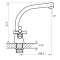 Змішувач для кухні ZERIX TLG 827 (ZX0181)