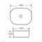 Умывальник накладной керамический Mixxus Premium Diverse-0101 490x395x150mm (MP6484)
