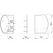 Зеркало настенное Zerix SOLO MOZ01-650x850x100 асимметричное с 3-мя полками (ZX5625)