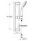 Душевой гарнитур со штангой, 1 режим струи Grohe Euphoria (27266001)