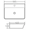 Умывальник накладной керамический Mixxus Premium Bevel-0202 с переливом 560x415x125mm (MP6481)
