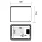 Зеркало Mixxus Premium OLIVARY MR19-90x70-REVERSE (LED Touch, Anti-fog, димер (3-6,5kK)) (MP6630)