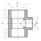 Тройник редукционный 50x40x50 PPR Koer K0050.PRO (KP0059)