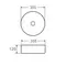 Умывальник накладной керамический Mixxus Premium Topper-0101 355x355x120mm (MP6489)