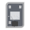 Зеркало Mixxus BEVEL MA02-90x65-REVERSE (LED Touch, Anti-fog, димер (3-6,5kK)) (MP6641)