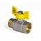 Кран шаровой KOER KR.218.G - 1" FM ГШМ YELLOW, ручка "бабочка" желтая (KR0096) Кран шаровой KOER KR.218.G - 1" FM ГШМ YELLOW, ручка "бабочка" желтая (KR0096)
