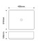 Раковина накладная Mixxus Premium BEVEL-0102 MARBLE 495х370х135mm (MP6519)