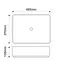 Раковина накладная Mixxus Premium BEVEL-0102 MARBLE 495х370х135mm (MP6519)