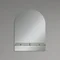 Зеркало настенное Zerix LAGUNA MRZ03-700x800x110 прямоугольное с дугообразным верхом и полкой (ZX56