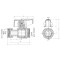 Кран шаровый Roho R115-050B -1/2"х1/2" прямой Н/Г, ручка "бабочка" черная (RO0232)