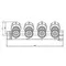 Коллектор с регулирующими вентилями на 4 исх. Roho R809-04 - 3/4"x3/4" EK (RO0251)