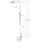 Душевая колонна со смесителем Koer KB-56010-01 (Цвет хром) (KR3494)