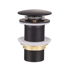 Донный клапан для умывальника Champion POP-UP-02 Black 1 1/4'' (кнопка) (Черный) (CH0366)