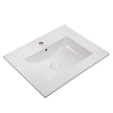 Раковина мебельная Mixxus Premium CUBIC-1501 610х460х170mm с отверстием под смеситель и переливом (